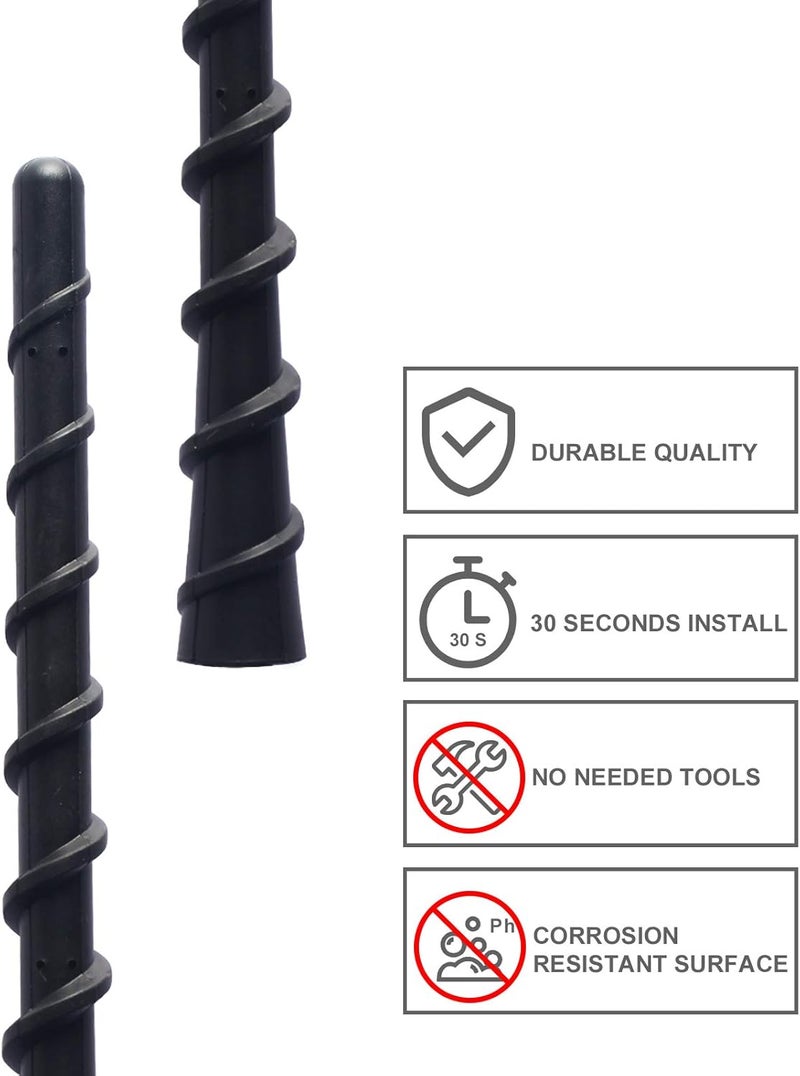 Jamscar Short Truck Antenna Fit for Chevy Silverado Accessories 1500 2500 & GMC Sierra 1500 2500HD Denali 1999-2025, Flexible Rubber Antenna Replacement for AM FM Reception - Image 5